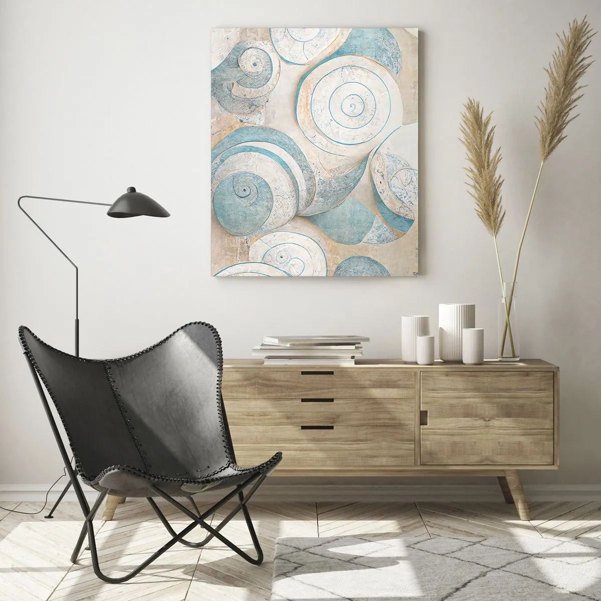 Schilderen op glas - Wat zit er in de schelp? - 50x70 cm