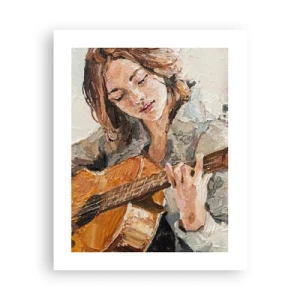 Poster - Concerto voor gitaar en een meisjeshart - 40x50 cm
