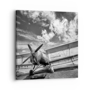 Schilderen op canvas - Ik kan niet wachten! - 30x30 cm