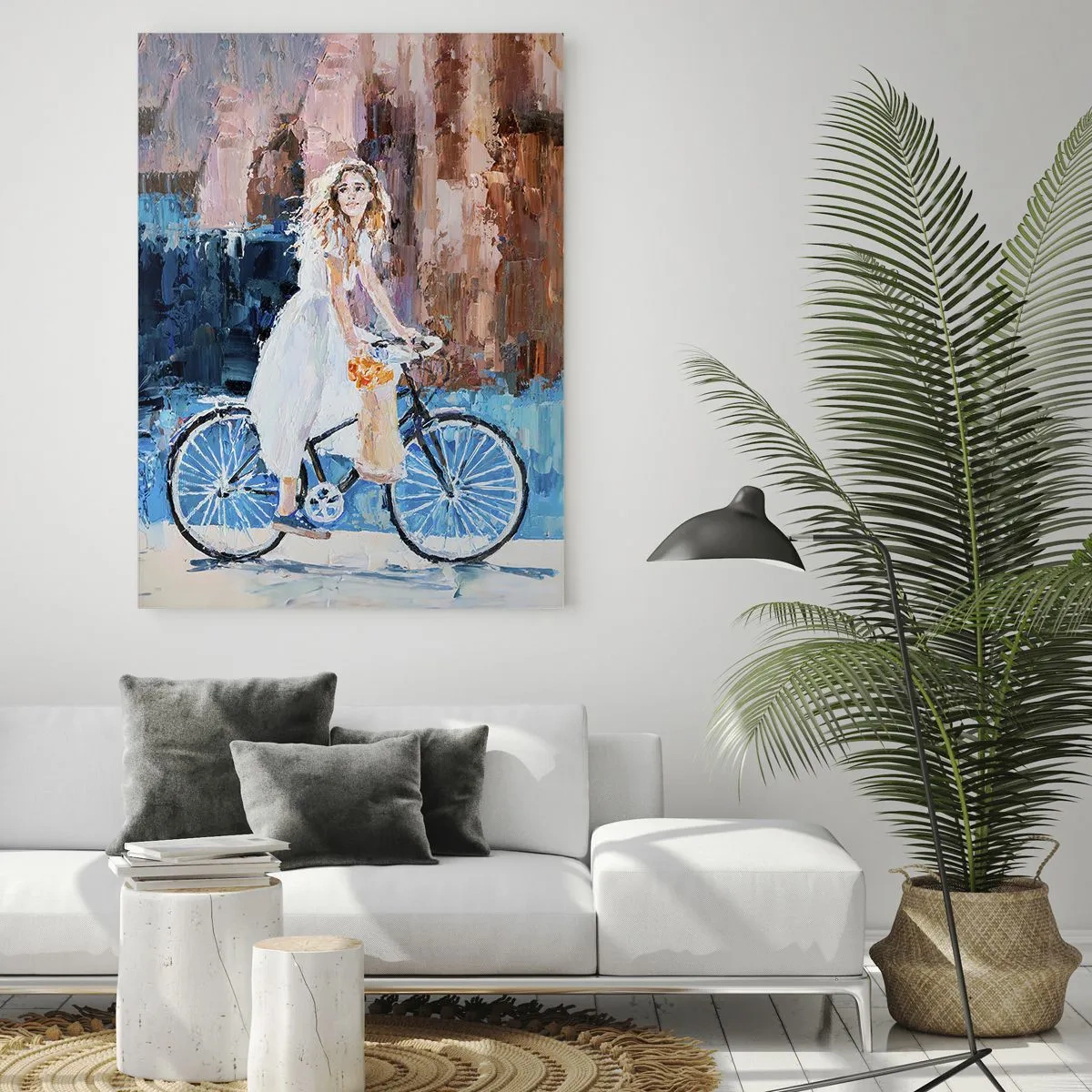 Schilderen op glas - Vreugde in de ochtend - 80x120 cm