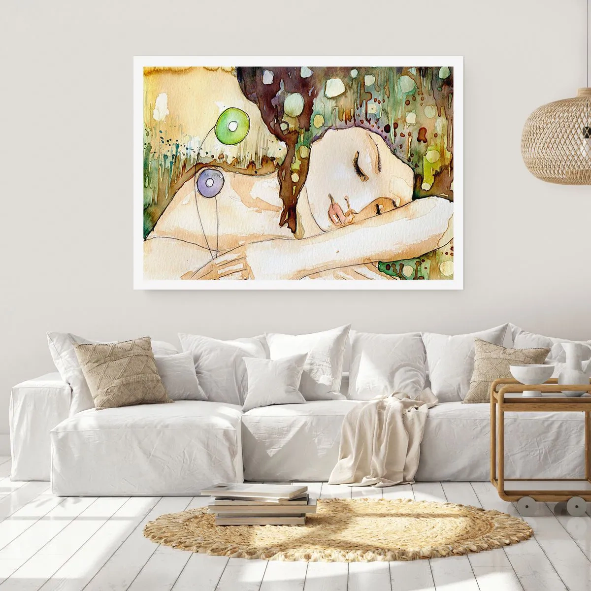 Poster - Een smaragd-violette droom - 70x50 cm