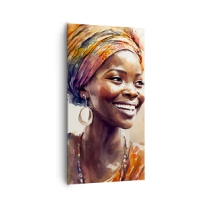 Schilderen op canvas - Afrikaanse koningin - 65x120 cm