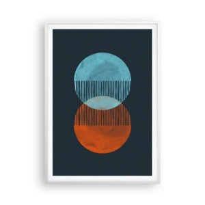 Poster in een witte lijst - Astronomische fantasie - 70x100 cm