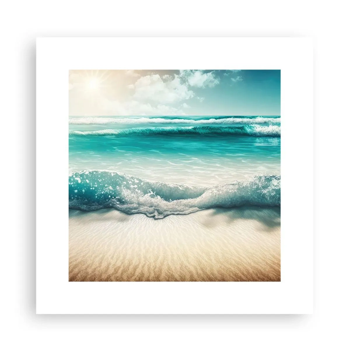 Poster - De vrede van de oceaan - 30x30 cm