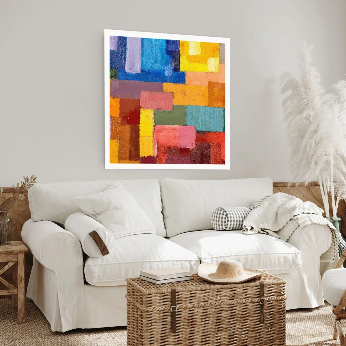 Poster - Elk is anders, allemaal kleurrijk - 60x60 cm