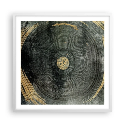 Poster in een witte lijst - Veranderen en zijn - 60x60 cm