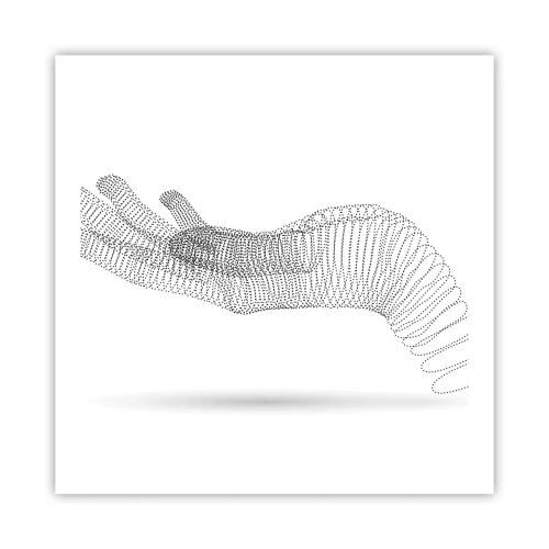Poster - Veerkrachtige hand - 60x60 cm