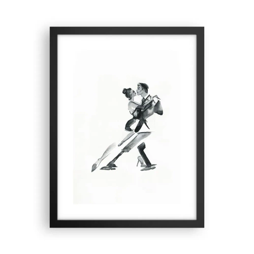 Poster in een zwarte lijst - In één slag - 30x40 cm