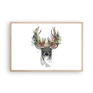 Een poster in een licht eiken lijst - In een feestelijk gewaad - 91x61 cm