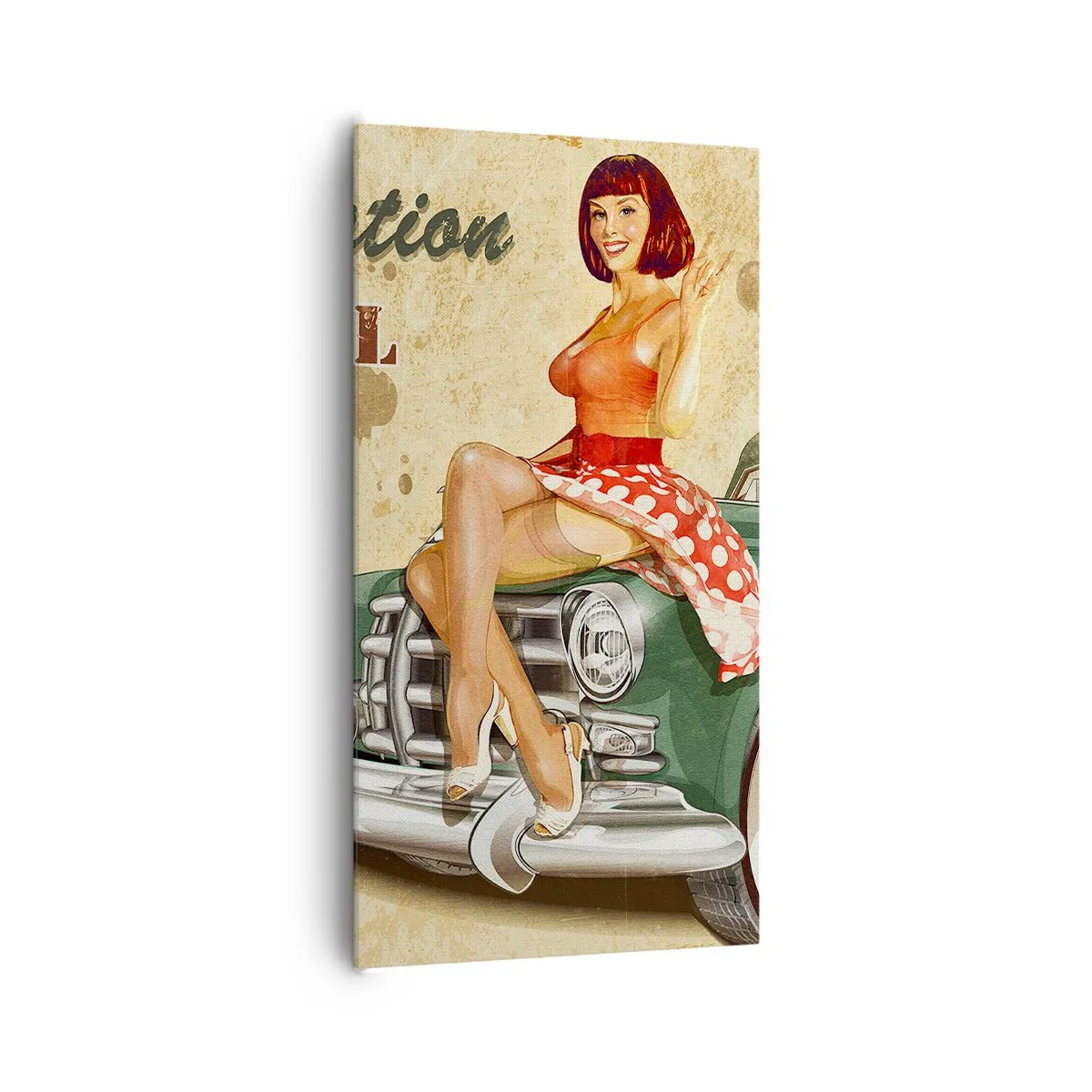 Schilderen op canvas - De grote jaren 40. - 65x120 cm