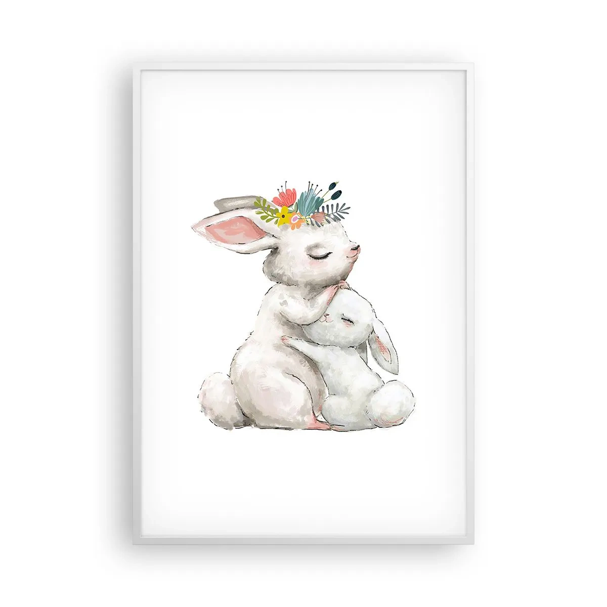 Poster in een witte lijst - Het is het beste met mama - 70x100 cm