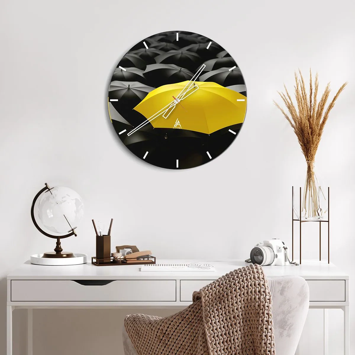 Wandklok - Klok - Vaarwel verdriet - 30x30 cm