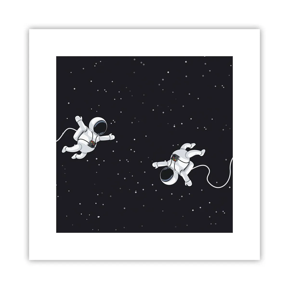 Poster - Kosmische dans - 30x30 cm