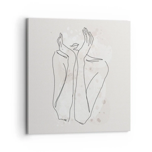 Schilderen op canvas - Een dromerig moment - 70x70 cm