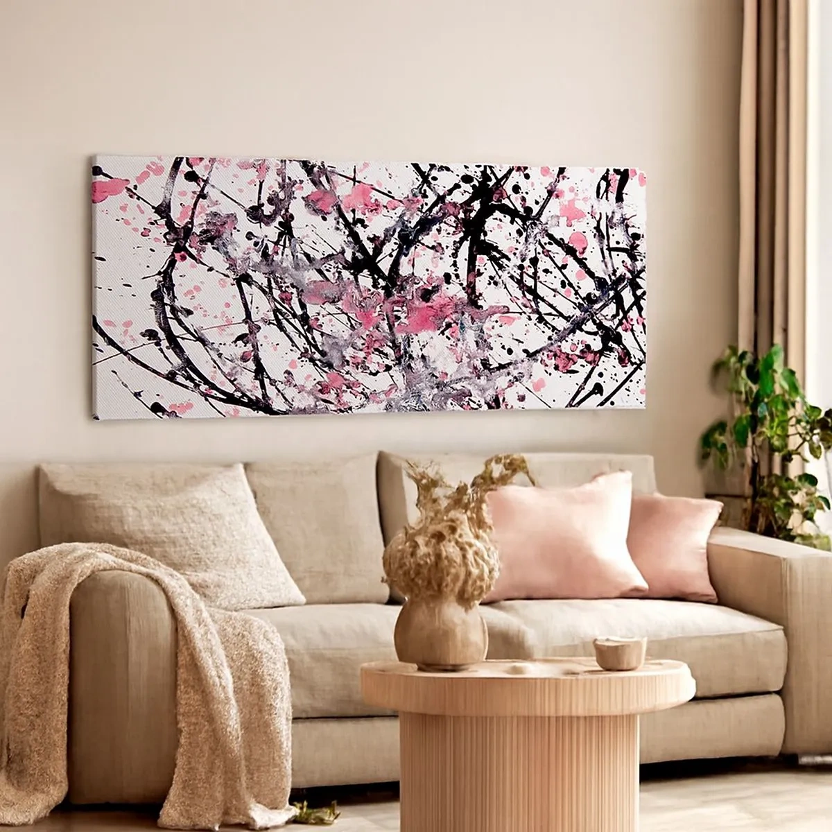 Schilderen op canvas - De vluchtige aard van het leven - 100x40 cm
