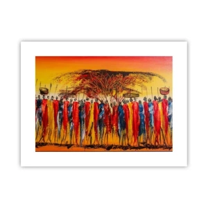 Poster - Daar, daar, daar gaan ze - 40x30 cm