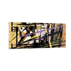 Schilderen op glas - Een scherp snijden - 100x40 cm