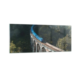 Schilderen op glas - Neiging tot natuur - 100x40 cm
