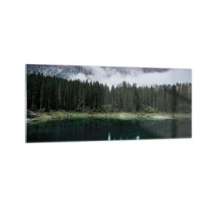Schilderen op glas - Stil, stil, laten we het drinkwater niet wakker maken... - 100x40 cm