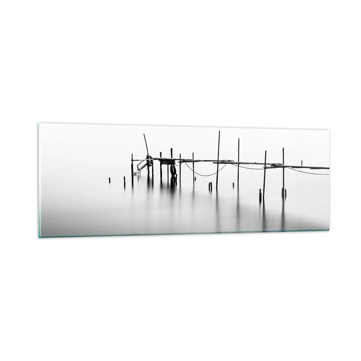 Schilderen op glas - Wat als er geen wereld is? - 90x30 cm