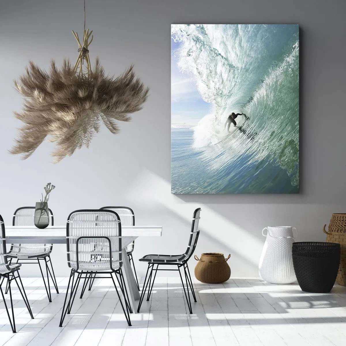 Schilderen op canvas - Altijd op de golf - 50x70 cm