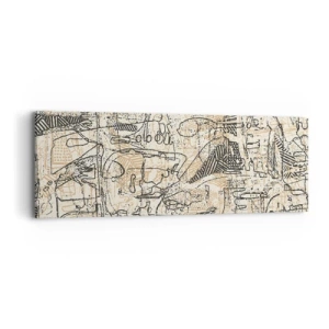 Schilderen op canvas - Het wacht om te worden gedecodeerd - 90x30 cm