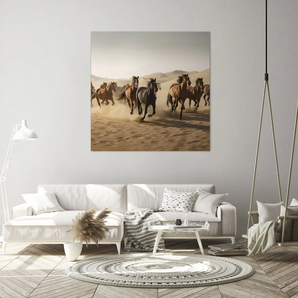 Schilderen op canvas - Vrij als de wind - 60x60 cm