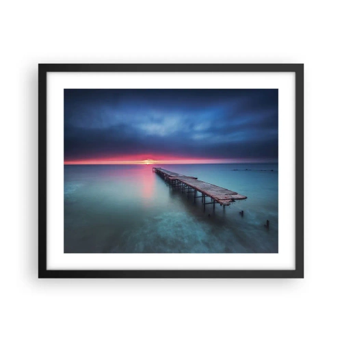 Poster in een zwarte lijst - Tussen hemel en aarde - 50x40 cm