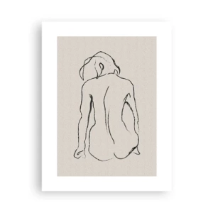 Poster - Naakt meisje - 30x40 cm