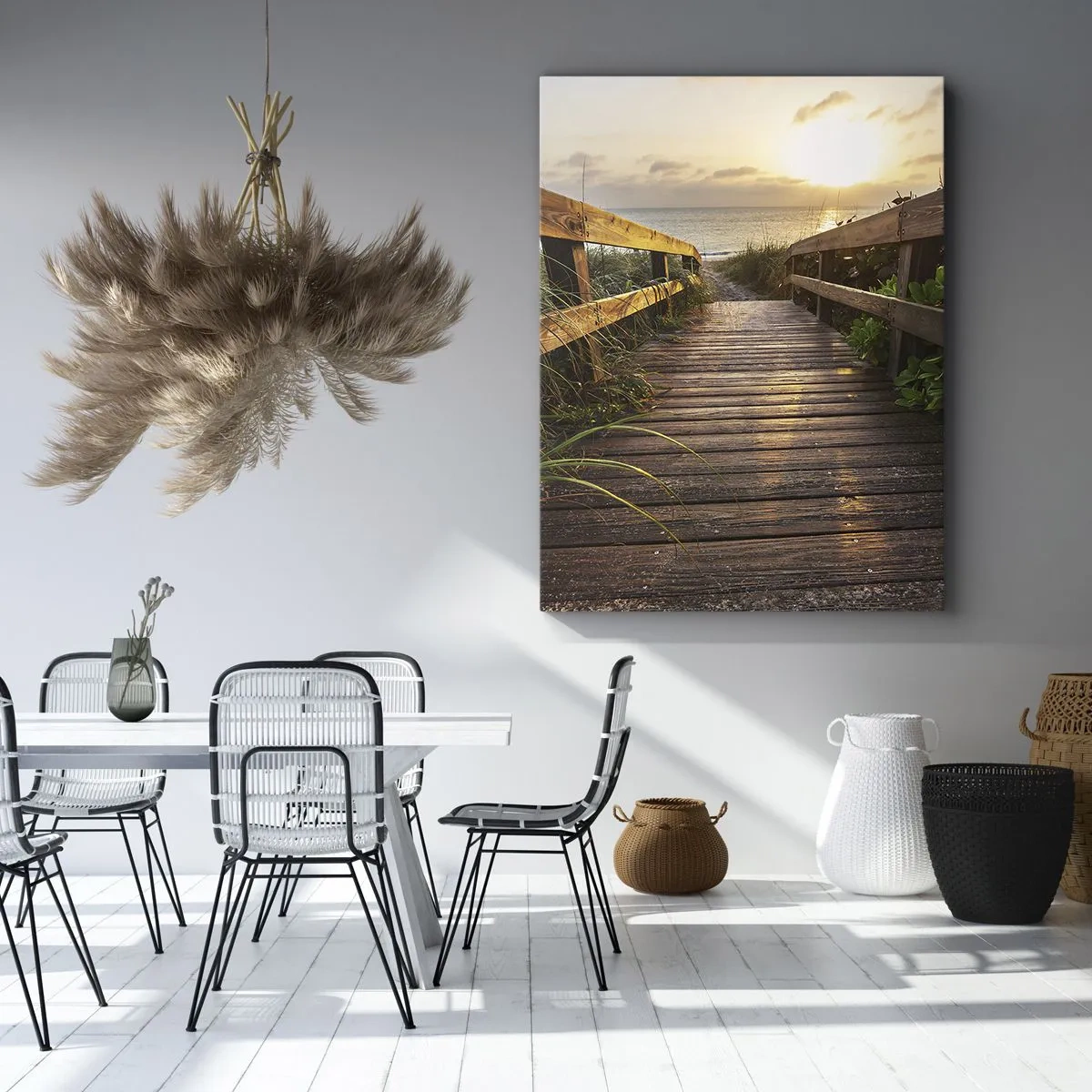 Schilderen op canvas - En direct naar de kust - 45x80 cm