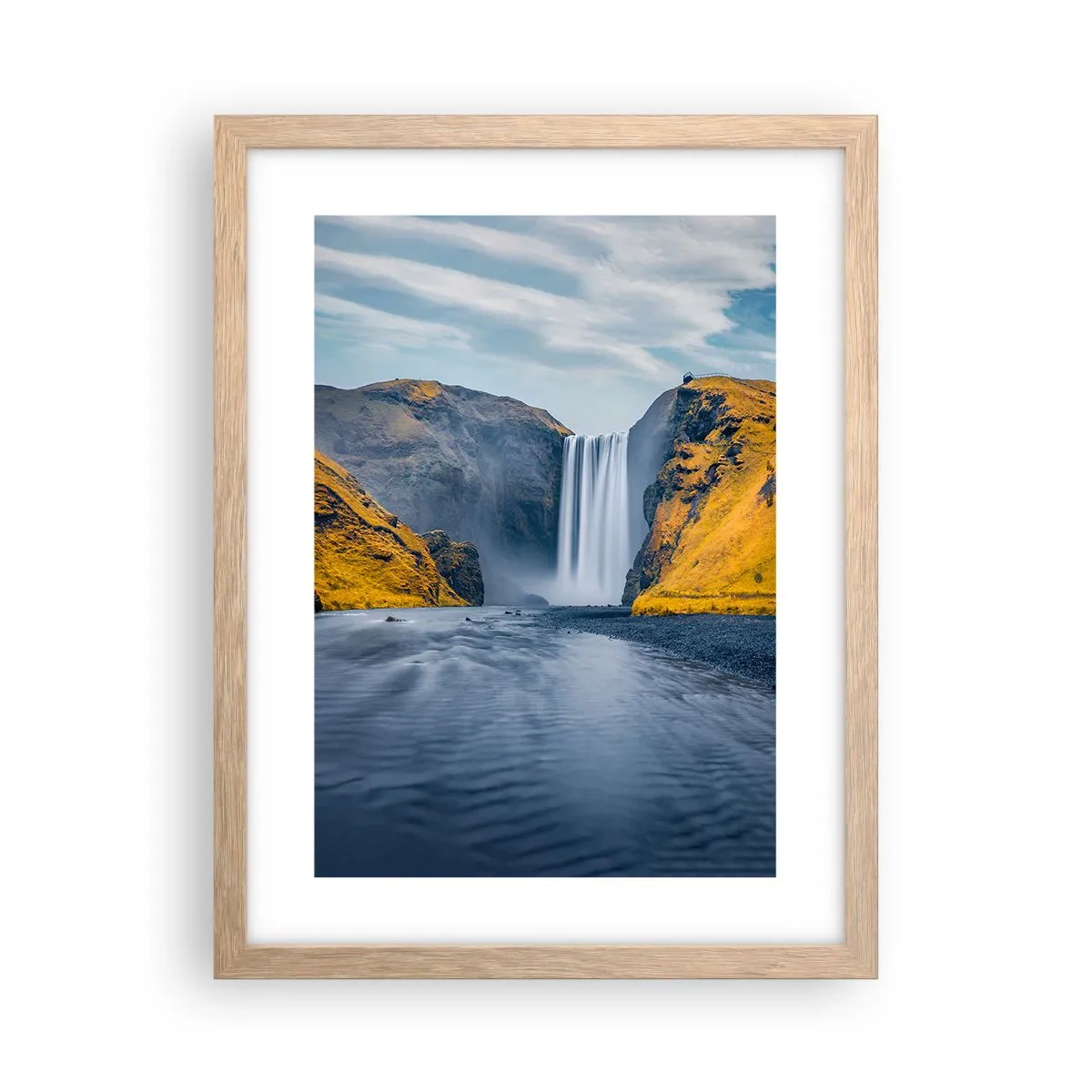 Een poster in een licht eiken lijst - Eeuwige duur, eeuwige beweging - 30x40 cm