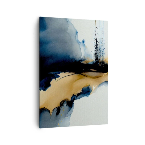 Schilderen op canvas - Achter het gordijn - 70x100 cm