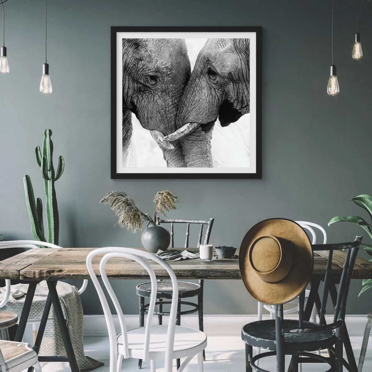 Poster in een zwarte lijst - Oprechte bekentenis - 50x50 cm