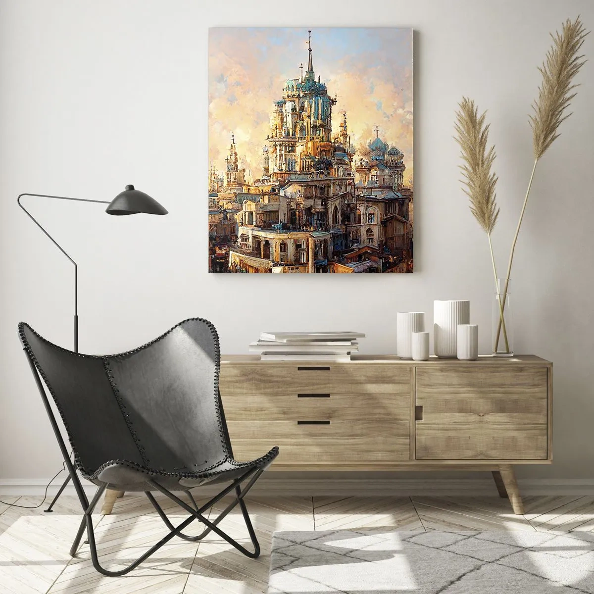 Schilderen op glas - Stad der steden - 50x70 cm