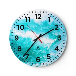 Wandklok - Klok - In de kern van het element - 40x40 cm