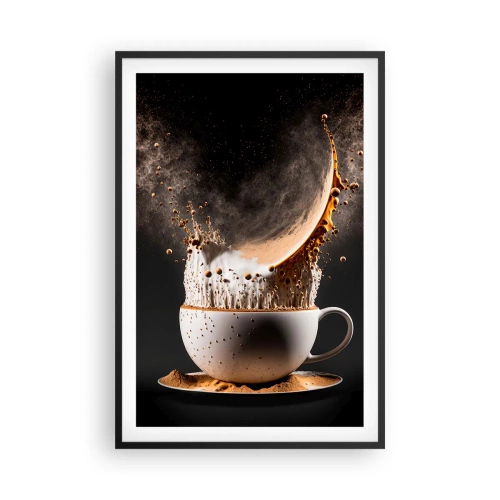 Poster in een zwarte lijst - Een explosie van smaak - 61x91 cm