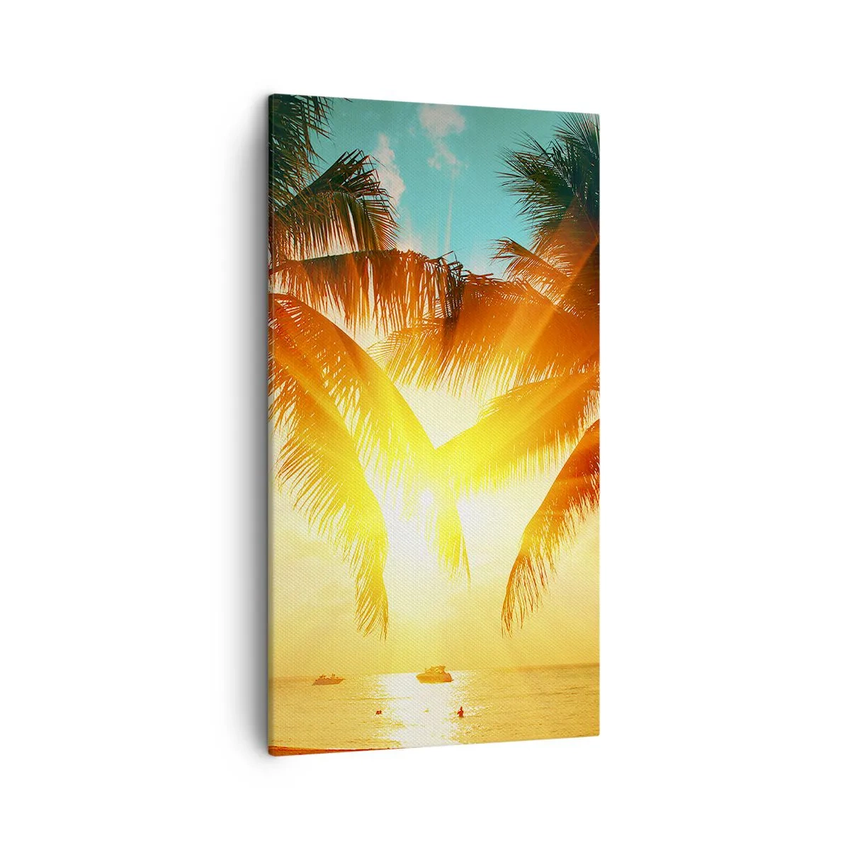Schilderen op canvas - Exotisch koppel - 45x80 cm