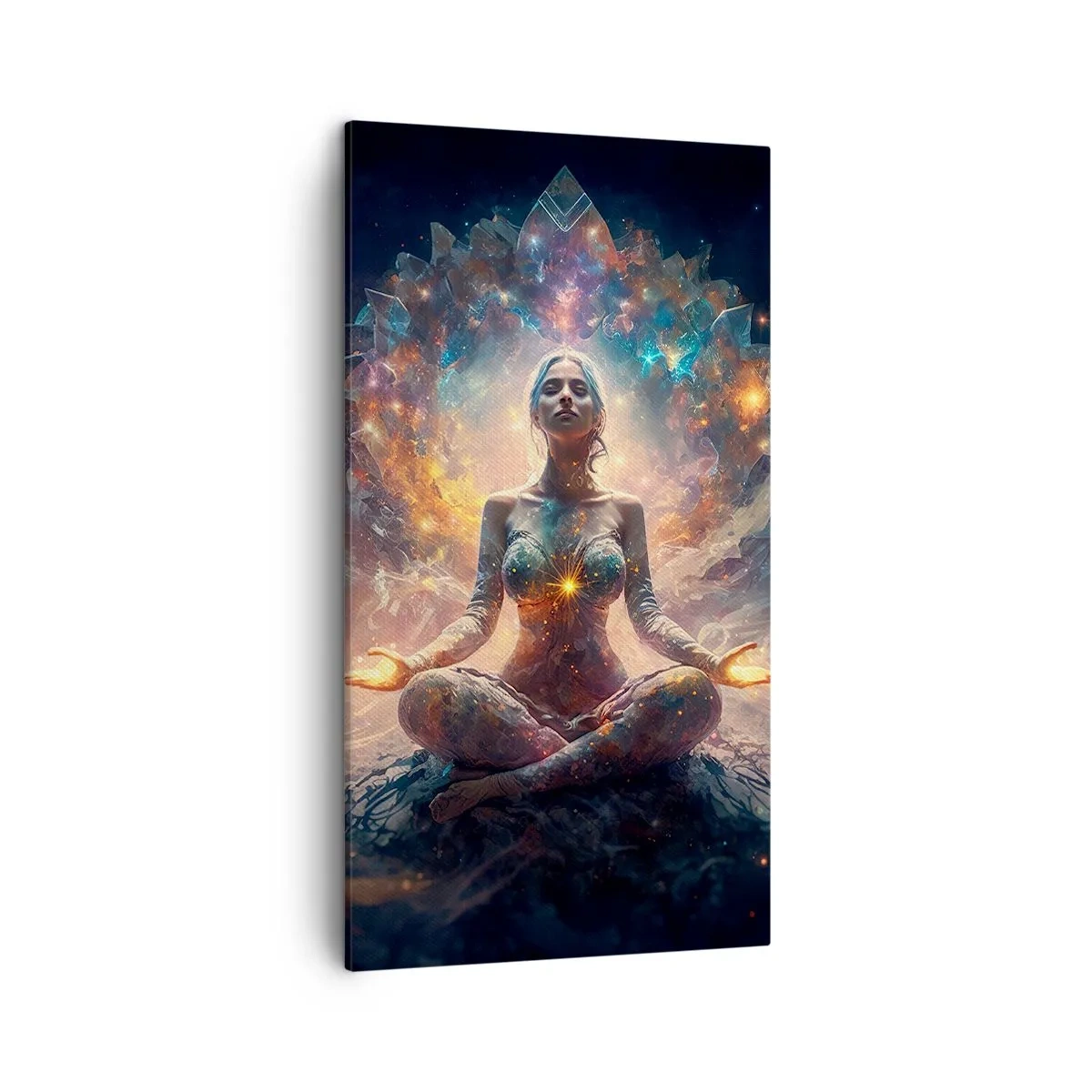 Schilderen op canvas - Stroom van goede energie - 45x80 cm