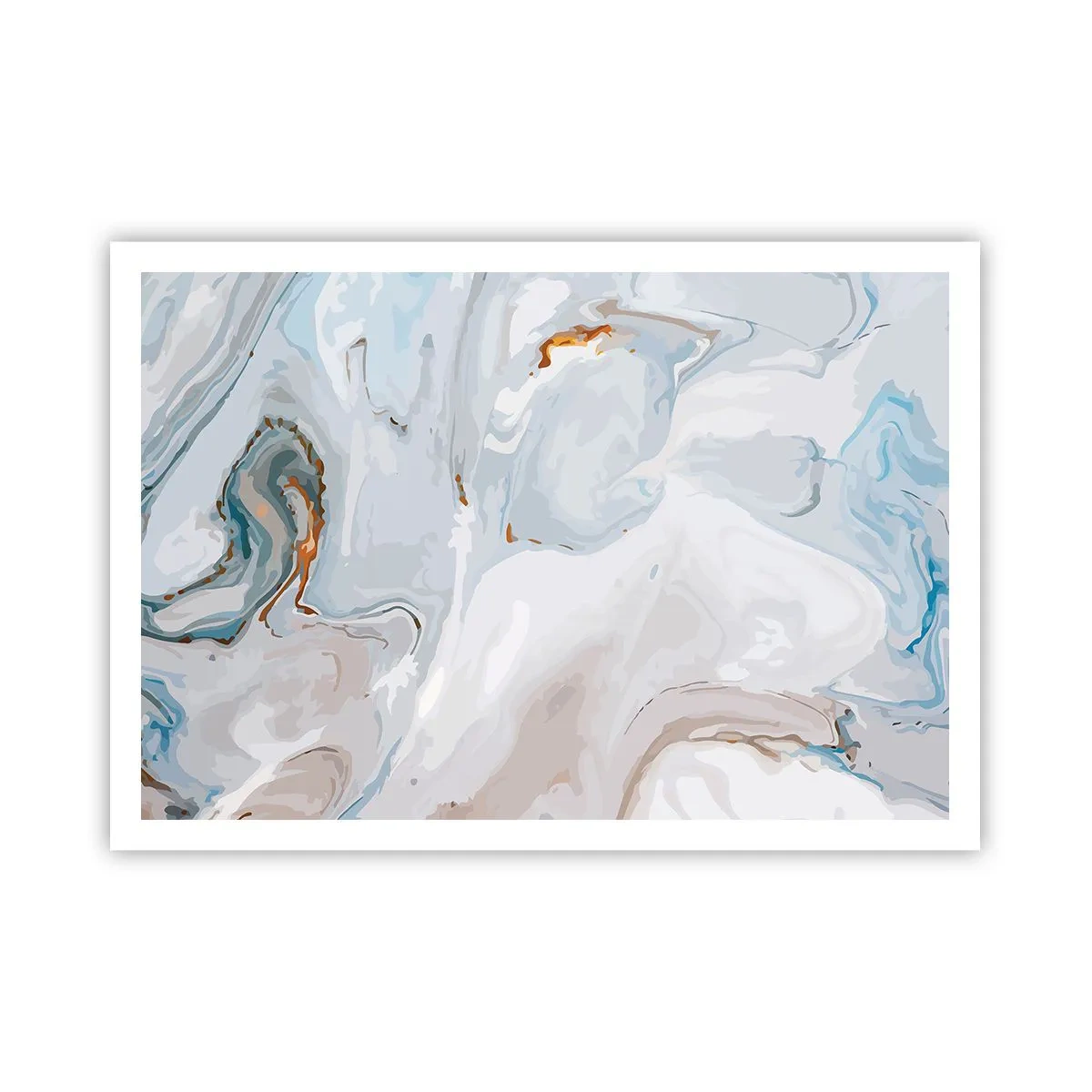 Poster - Het wit is verheven - 100x70 cm