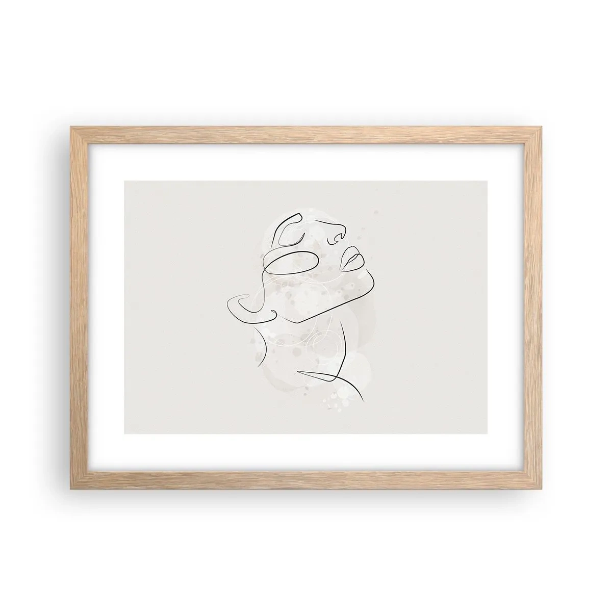 Een poster in een licht eiken lijst - De omtrek van een droom - 40x30 cm