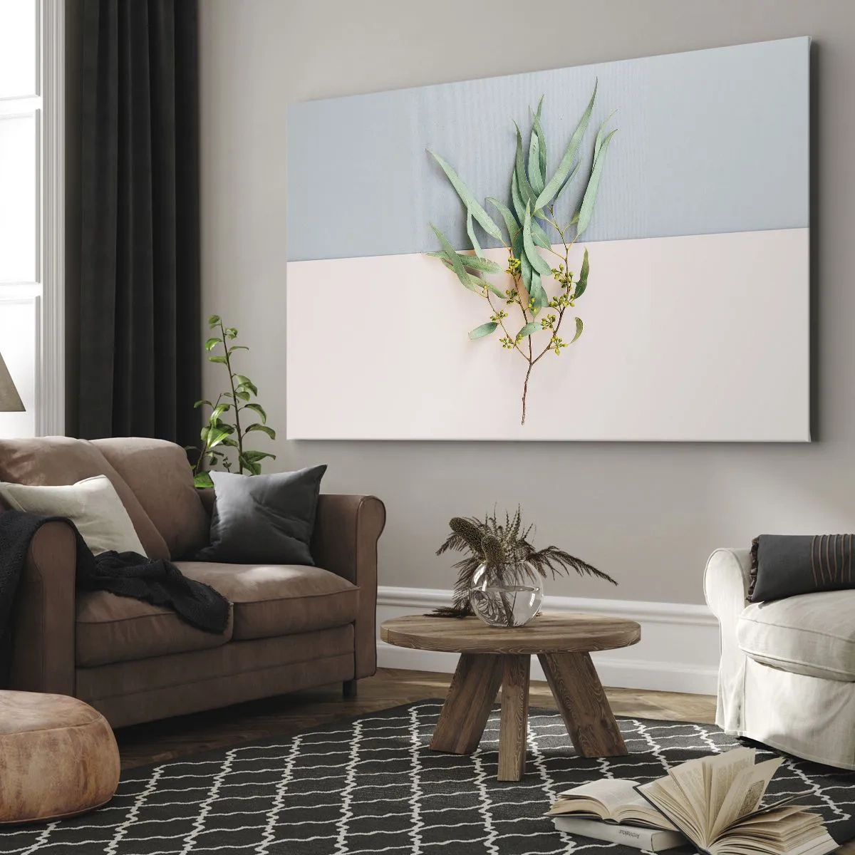 Schilderen op canvas - Subtiliteit in pastelkleuren - 100x70 cm