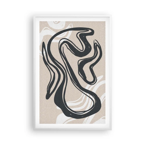 Poster in een witte lijst - Expressie vermenigvuldigd - 61x91 cm