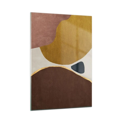 Schilderen op glas - Abstractie – een plek in de ruimte - 50x70 cm