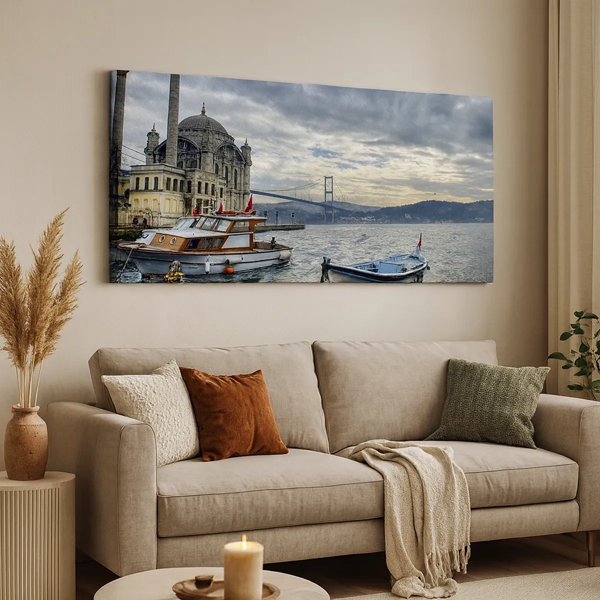 Schilderen op canvas - Op de grens van de werelden - 30x30 cm