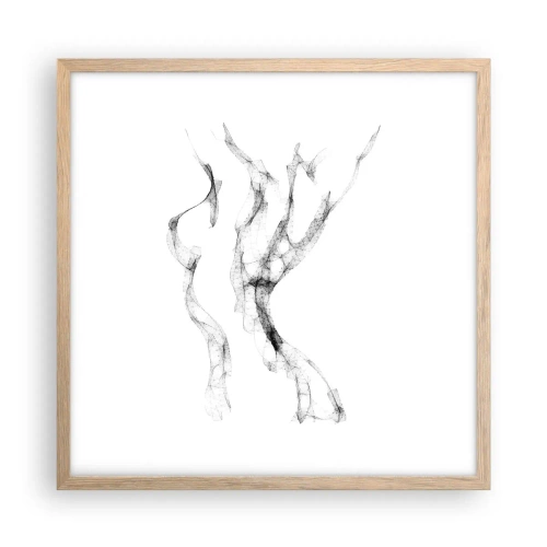 Een poster in een licht eiken lijst - Mooi en sterk - 50x50 cm