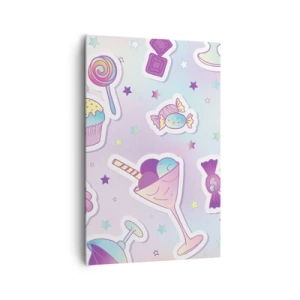 Schilderen op canvas - Dat het elke dag een verjaardag zou zijn - 80x120 cm