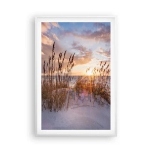 Poster in een witte lijst - Afscheid van de zon en de wind - 61x91 cm
