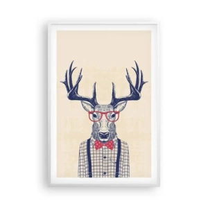 Poster in een witte lijst - Een grappig extravaganza - 61x91 cm