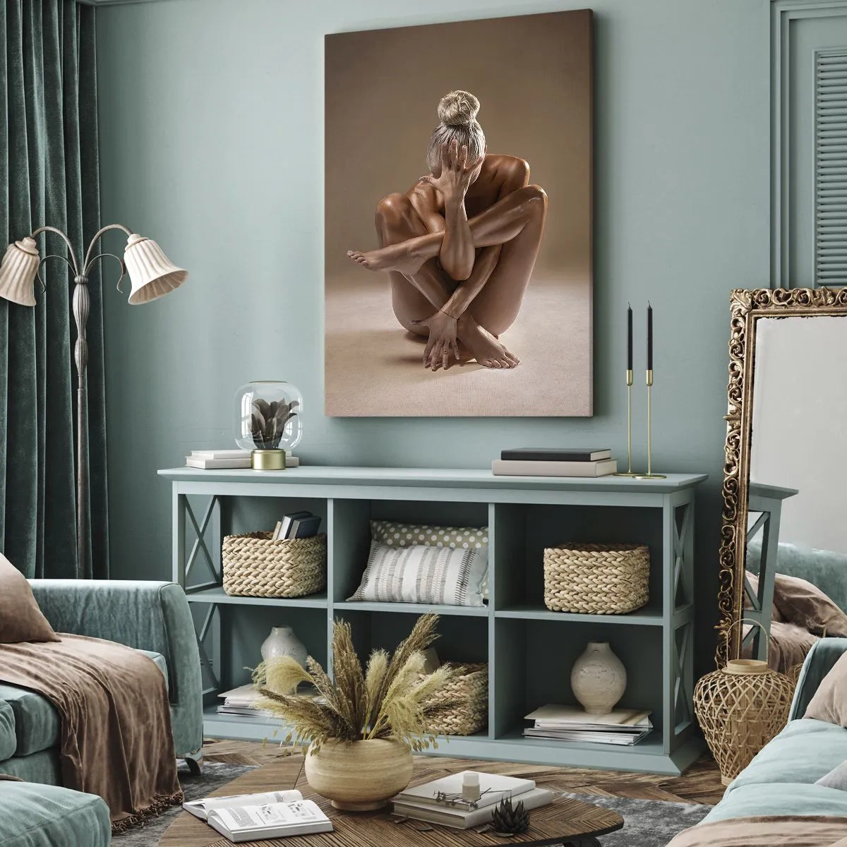 Schilderen op canvas - De eenheid van lichaam en geest - 45x80 cm