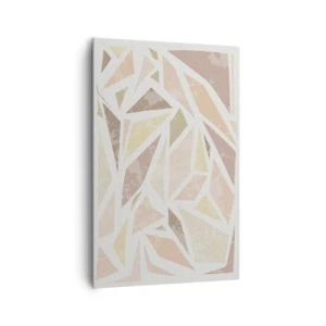 Schilderen op canvas - Gebrandschilderd glas compositie - 80x120 cm